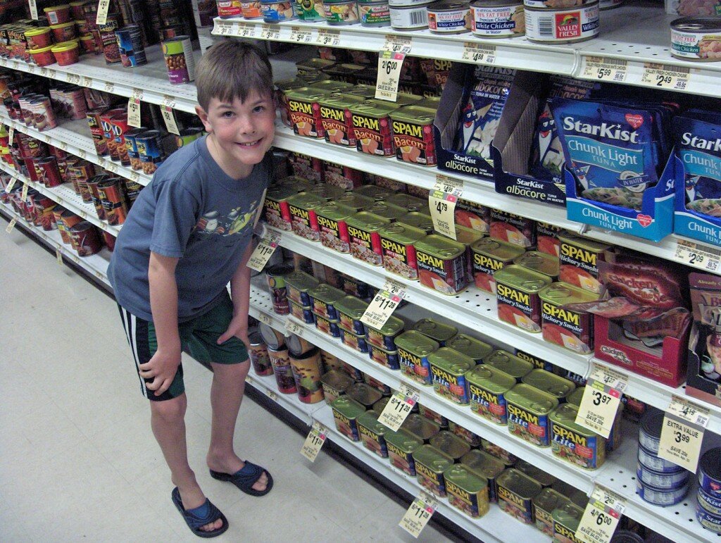 so much spam, so little cash. What there is spam with bacon?