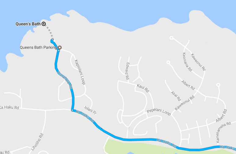 Map to Queens Bath