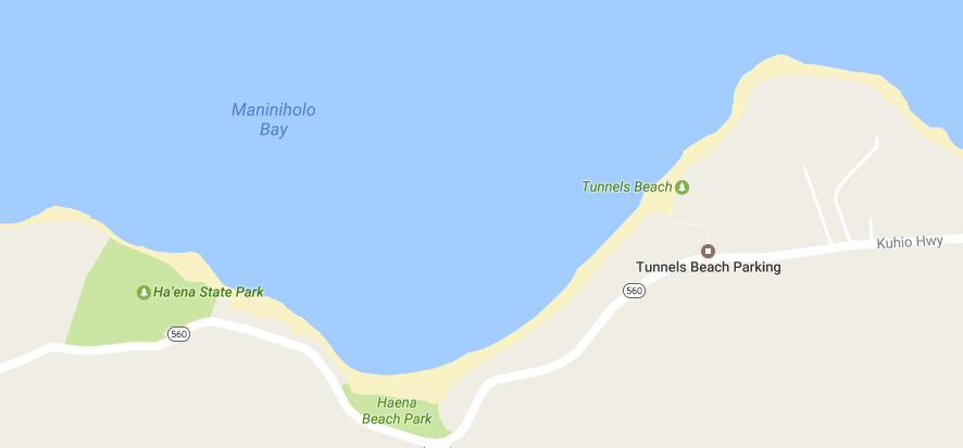 map to tunnels beach