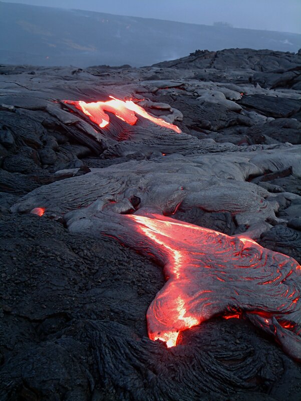 Lava Flow Hawaii Volcanoes National Park Big Island Hawaii